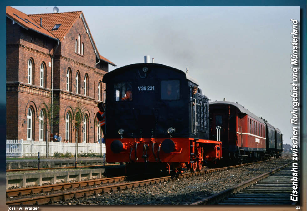 Eisenbahn zwischen Ruhrgebiet und Münsterland