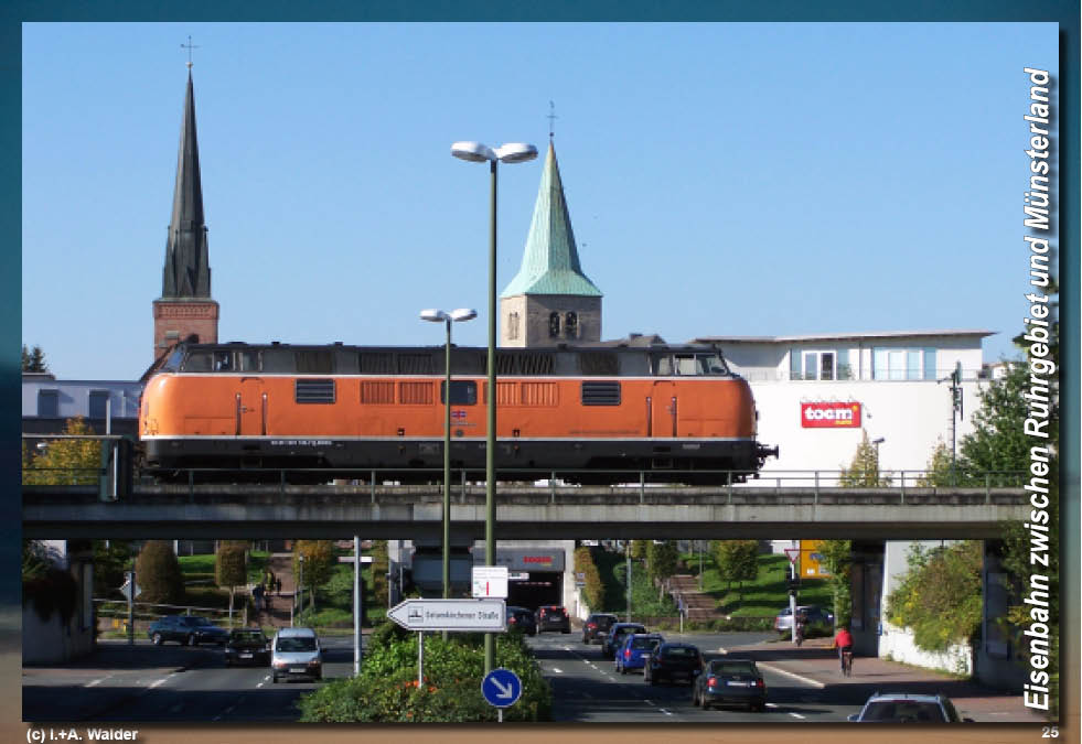 Eisenbahn zwischen Ruhrgebiet und Münsterland