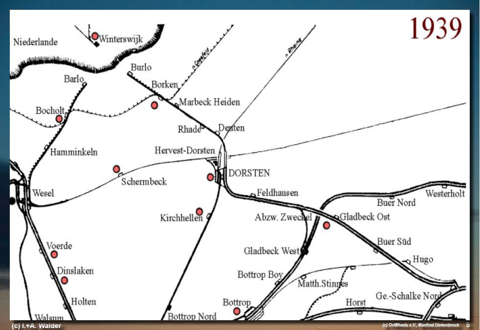 Eisenbahn zwischen Ruhrgebiet und Münsterland