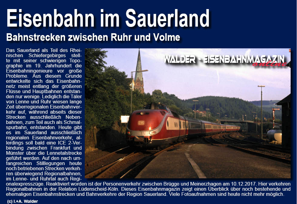 Eisenbahn im Sauerland