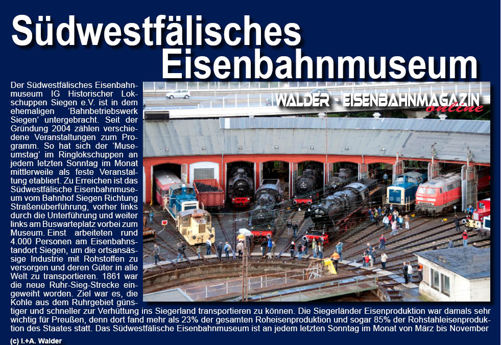 Eisenbahnmagazin Südwestfälisches Eisenbahnmuseum Siegen