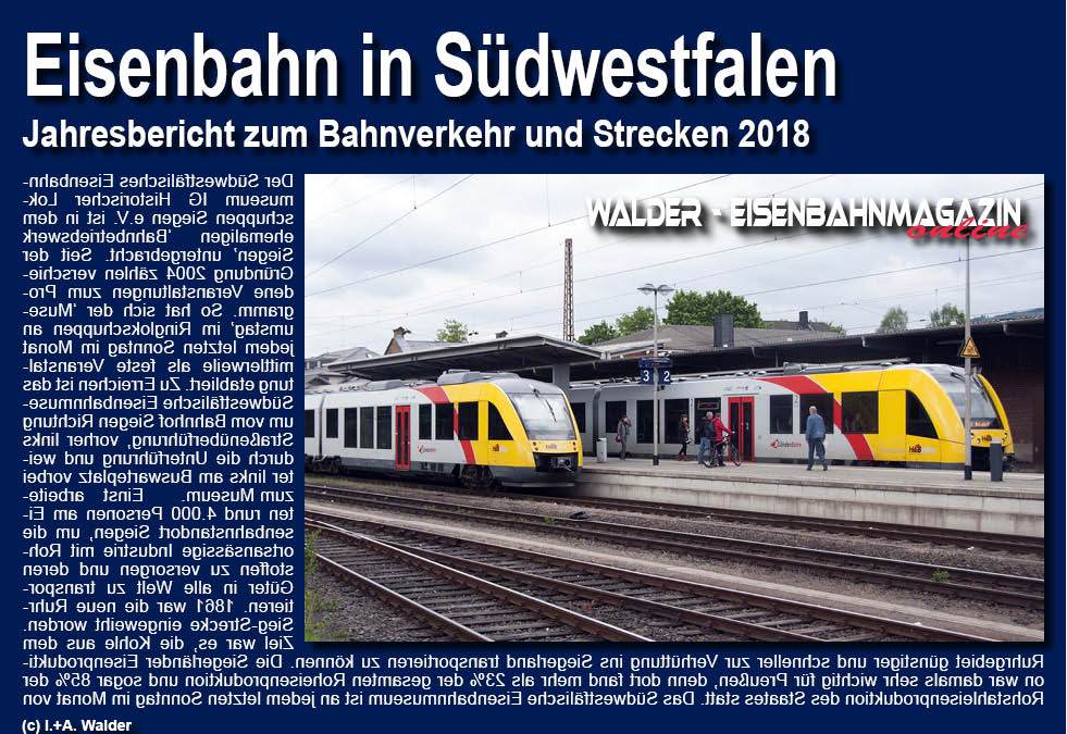 Eisenbahnmagazin Südwestfalen 2018