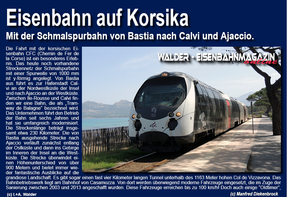 Eisenbahnmagazin Korsika - Chemin de Fer de la Corse