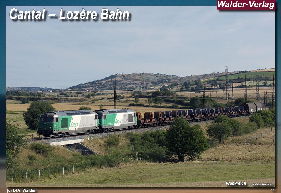 Eisenbahnen in Frankreich - Cantal - Lozère Bahn