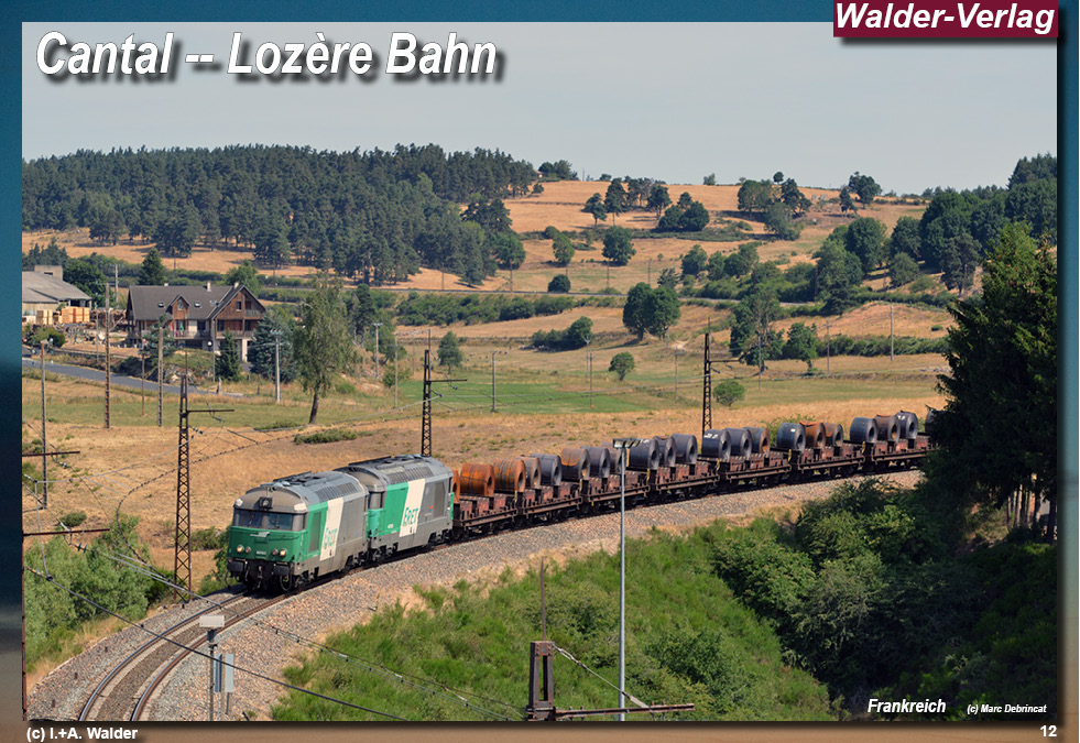 Eisenbahnen in Frankreich - Cantal - Lozère Bahn