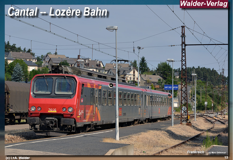 Eisenbahnen in Frankreich - Cantal - Lozère Bahn