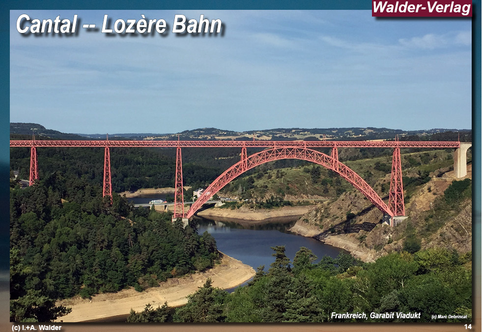 Eisenbahnen in Frankreich - Cantal - Lozère Bahn