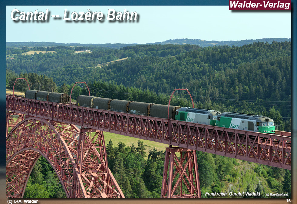 Eisenbahnen in Frankreich - Cantal - Lozère Bahn