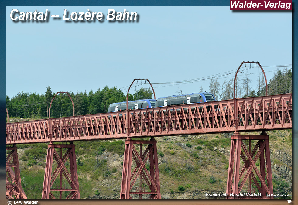 Eisenbahnen in Frankreich - Cantal - Lozère Bahn