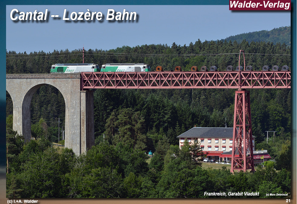 Eisenbahnen in Frankreich - Cantal - Lozère Bahn