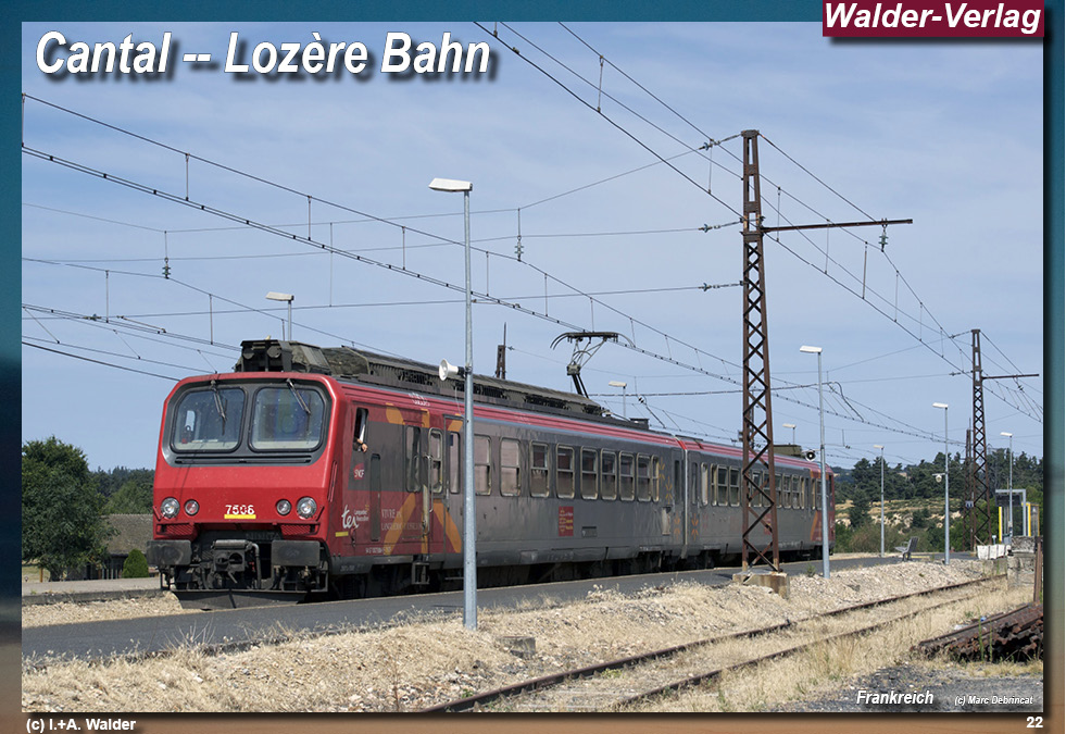 Eisenbahnen in Frankreich - Cantal - Lozère Bahn