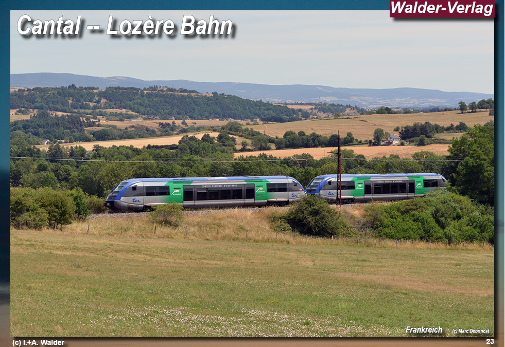 Eisenbahnen in Frankreich - Cantal - Lozère Bahn