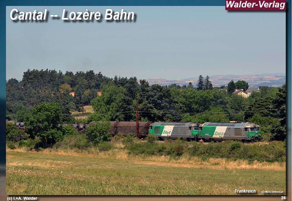 Eisenbahnen in Frankreich - Cantal - Lozère Bahn