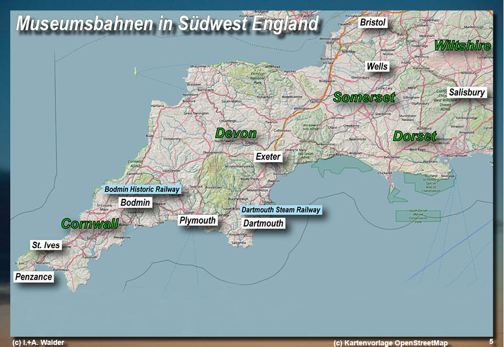 Eisenbahnmagazin: Museumseisenbahn Dartmouth Railway in Devon Eisenbahnmagazin: Museumseisenbahn Dartmouth Railway in Devon