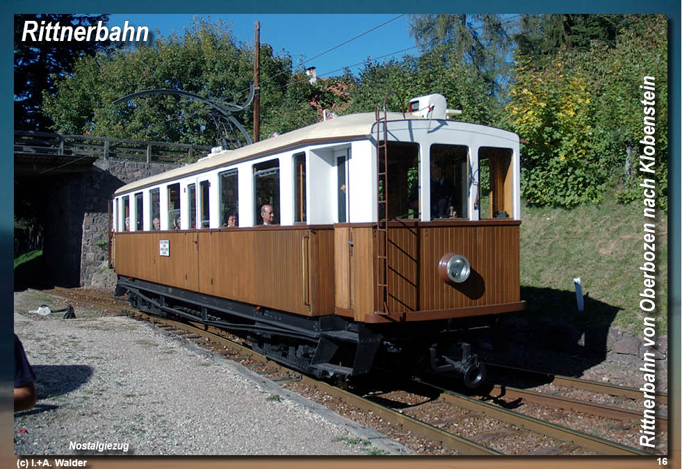 Rittner Bahn in Südtirol