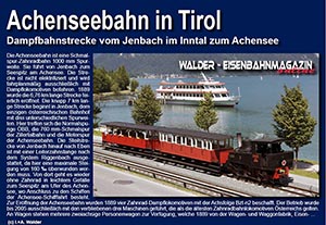 Eisenbahnmagazin Achenseebahn