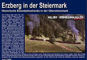 Erzbergbahn in der Steiermark