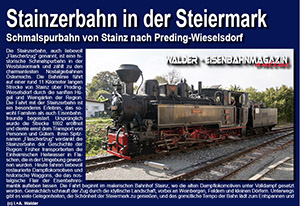Museumsbahn Stainzerbahn - Steiermark - Österreich