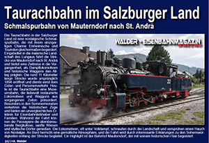 Museumsbahn Taurachbahn - Salzburger Land - Österreichs
