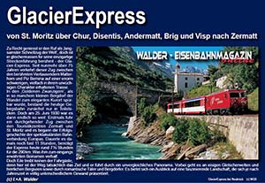 GlacierExpress: Fahrt nach Andermatt, Brig - Zermatt oder Chur - Sankt Moritz