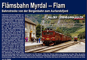 Eisenbahnmagazin Flåmsbana - Flambahn