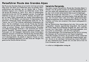 Reiseführer Route des Grandes Alpes