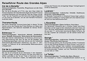 Reiseführer Route des Grandes Alpes