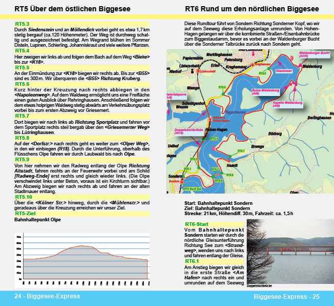 Radtouren Wandertouren Biggesee Biggeseehbahn