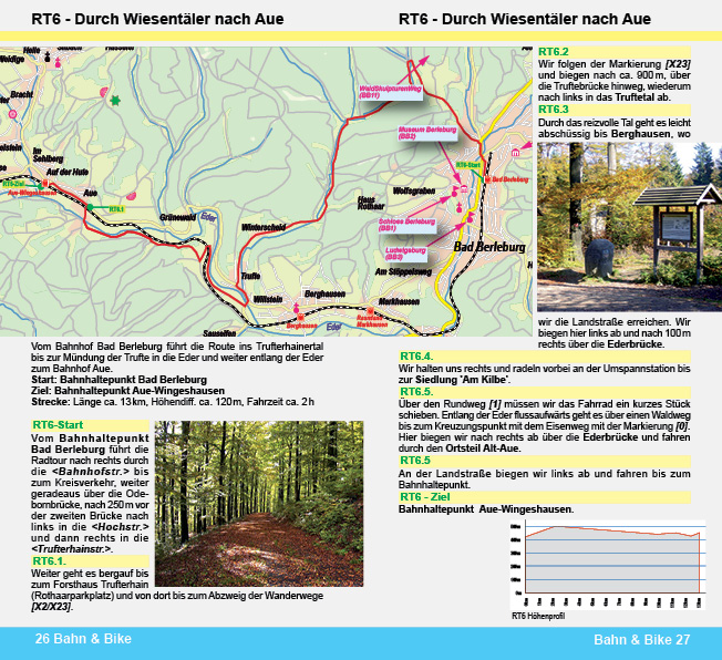 Radtour Wandertour Rothaarbahn und Obere Lahntalbahn