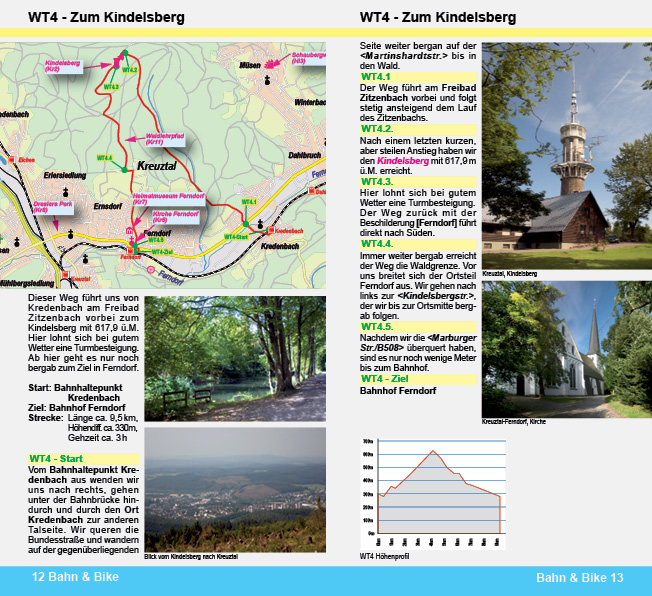 Radtour Wandertour Rothaarbahn und Obere Lahntalbahn