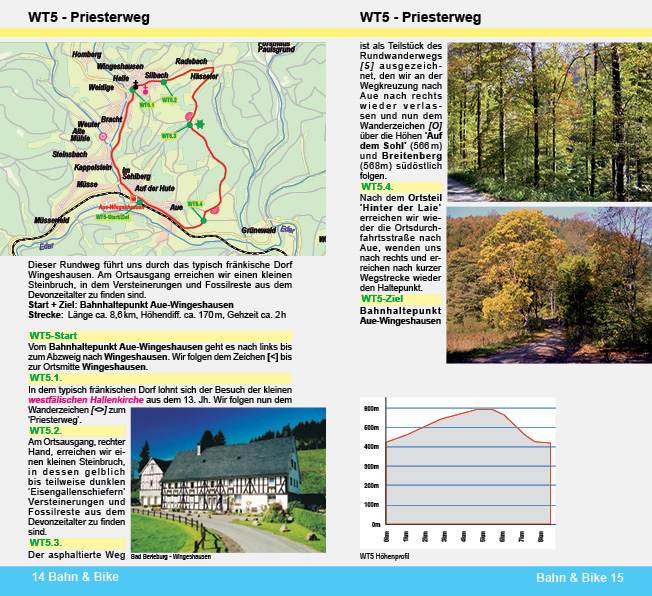 Radtour Wandertour Rothaarbahn und Obere Lahntalbahn
