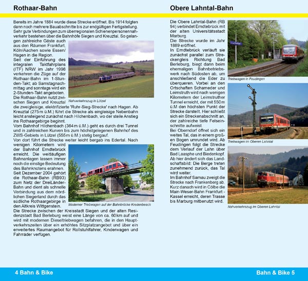 Radtouren und Wandertouren mit der BiggeseeBahn