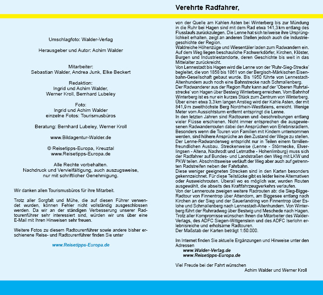 Radtour Lenneroute von Winterberg nach Hagen