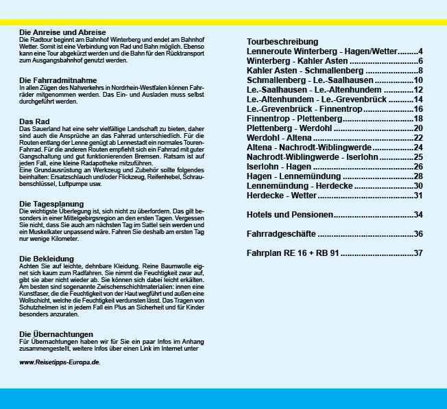 Radtour Lenneroute von Winterberg nach Hagen