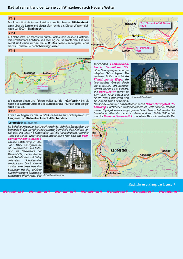 Walder-Verlag Reisetipps-Europa Radtour Lennetal
