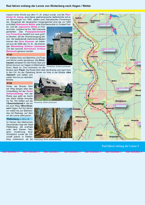 Walder-Verlag Reisetipps-Europa Radtour Lennetal