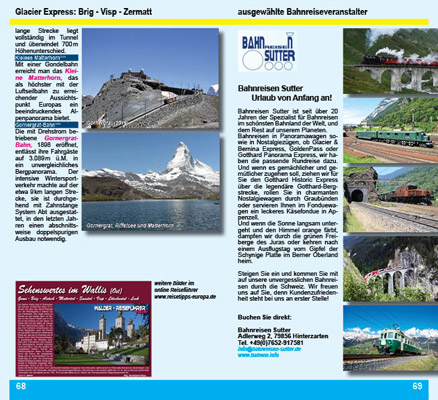 Reiseführer GlacierExpress, BerninaExpress
