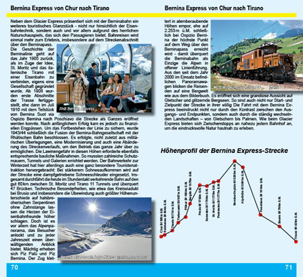 Reiseführer GlacierExpress, BerninaExpress