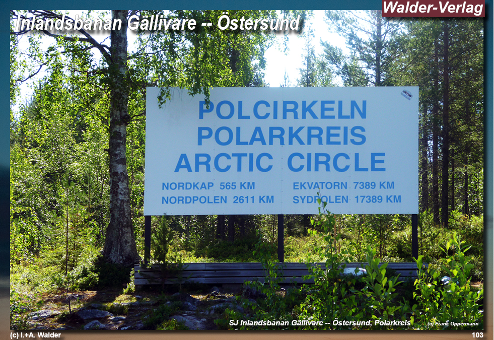 Reiseführer Bahnreise durch Skandinavien - Jokkmokk – Inlandsbanan – Östersund