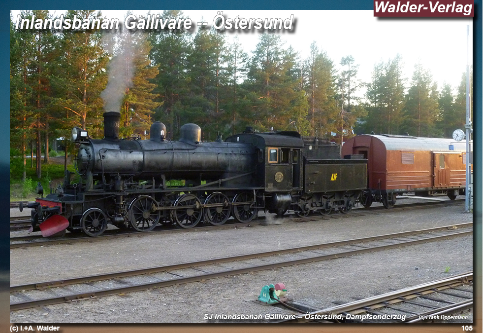 Reiseführer Bahnreise durch Skandinavien - Jokkmokk – Inlandsbanan – Östersund