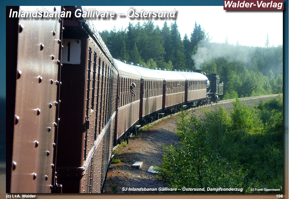 Reiseführer Bahnreise durch Skandinavien - Jokkmokk – Inlandsbanan – Östersund
