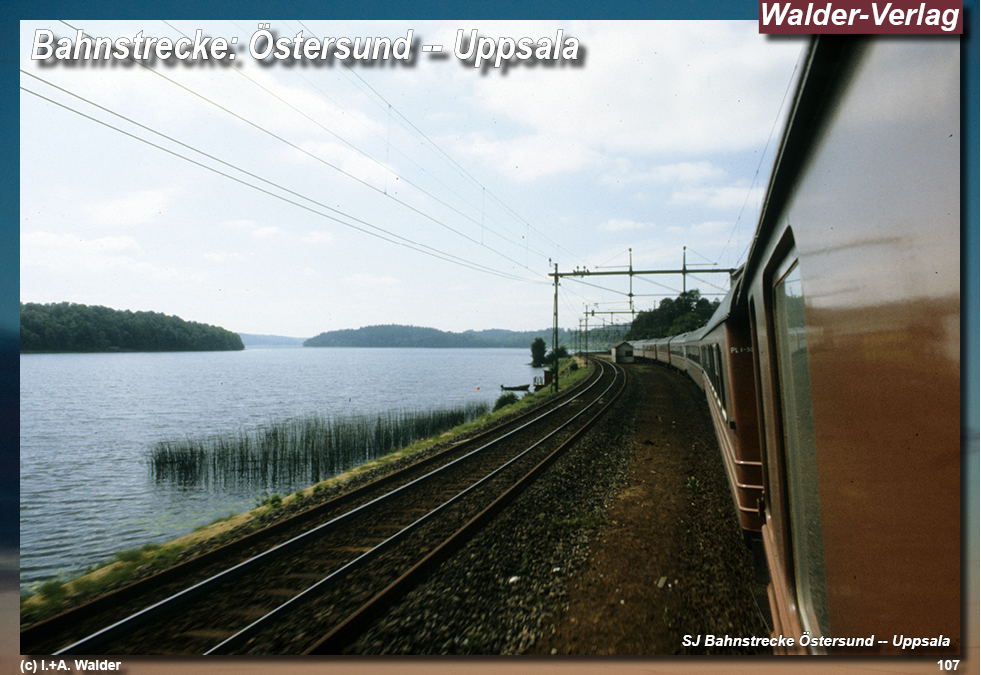 Reiseführer Bahnreise durch Skandinavien - Östersund – Uppsala – Stockholm