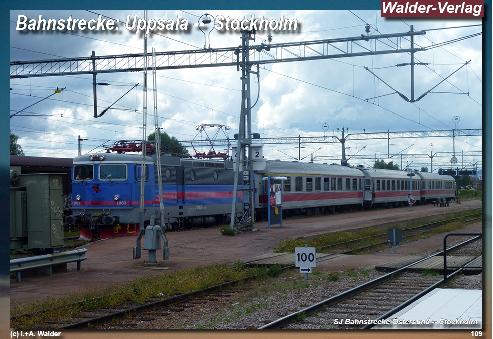 Reiseführer Bahnreise durch Skandinavien - Uppsala -- Stockholm 