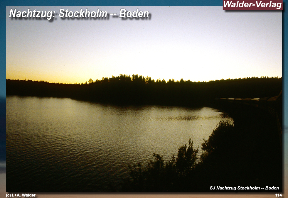 Reiseführer Bahnreise durch Skandinavien - Nachtzug Stockholm -- Boden