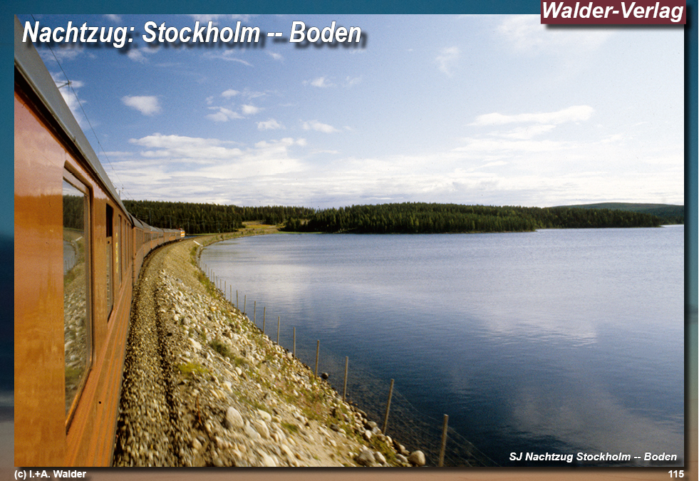 Reiseführer Bahnreise durch Skandinavien - Nachtzug Stockholm -- Boden