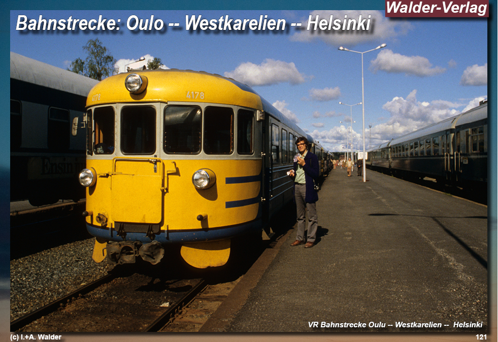 Reiseführer Bahnreise durch Skandinavien - Oulu--Westkarelien--Helsiki