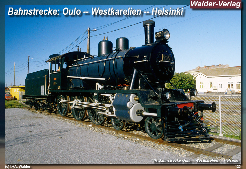 Reiseführer Bahnreise durch Skandinavien - Oulu--Westkarelien--Helsiki