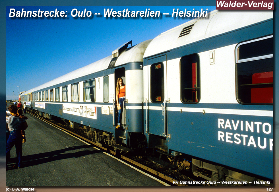 Reiseführer Bahnreise durch Skandinavien - Oulu--Westkarelien--Helsiki
