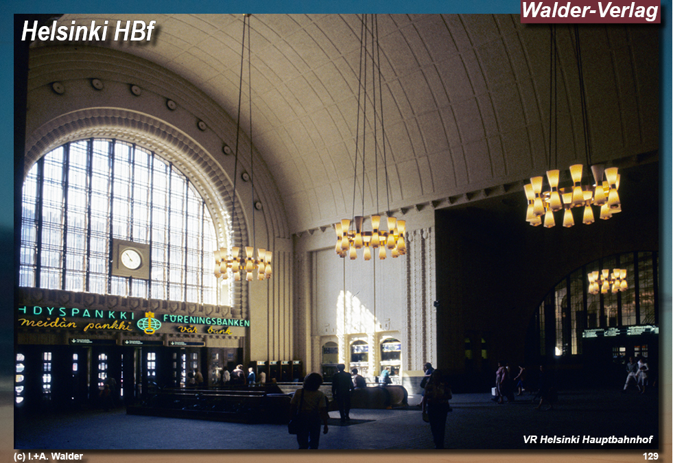 Reiseführer Bahnreise durch Skandinavien - Helsinki Hauptbahnhof