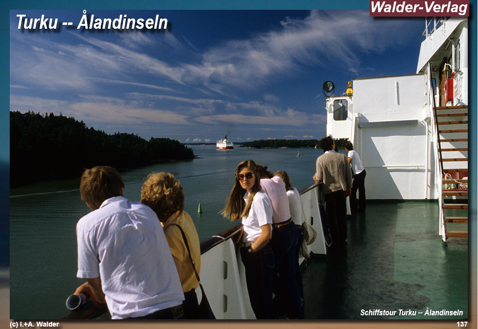 Reiseführer Bahnreise durch Skandinavien - Fähre Turku -- Ålandinseln -- Stockholm